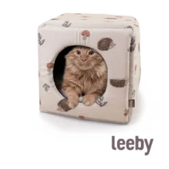 Leeby Cama com Estampado de Ouriços para gatos