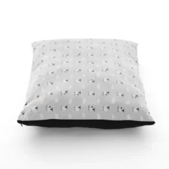 Leeby cama com ovelhas com cobertura amovível cinzenta para cachorros