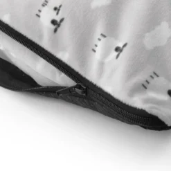 Leeby cama com ovelhas com cobertura amovível cinzenta para cachorros