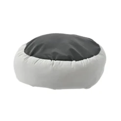 Leeby Cama donut cinzenta para gatos