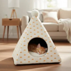 Leeby Cama pirâmide sol para gatos
