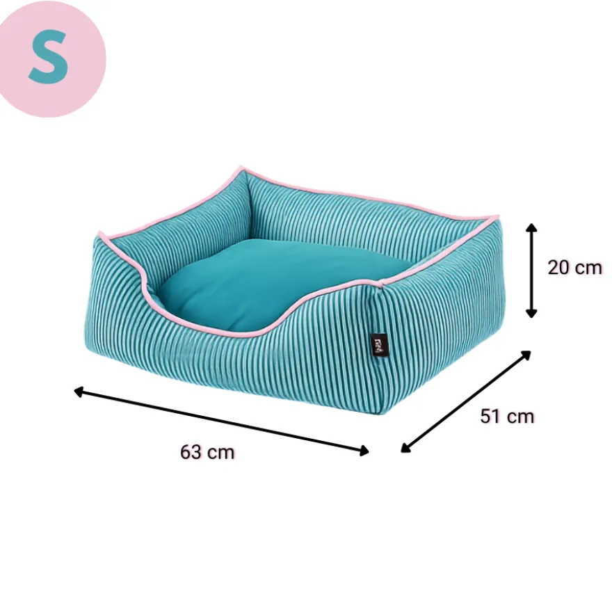Leeby Cama riscas finas para cães