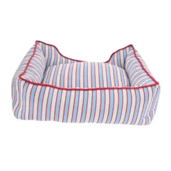 Leeby Cama riscas largas para cães