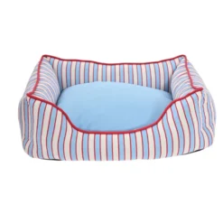 Leeby Cama riscas largas para cães