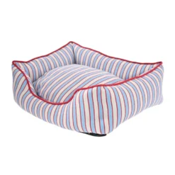 Leeby Cama riscas largas para cães