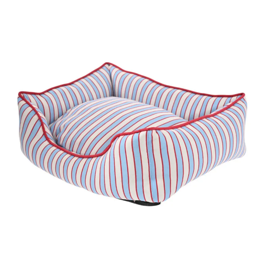Leeby Cama riscas largas para cães