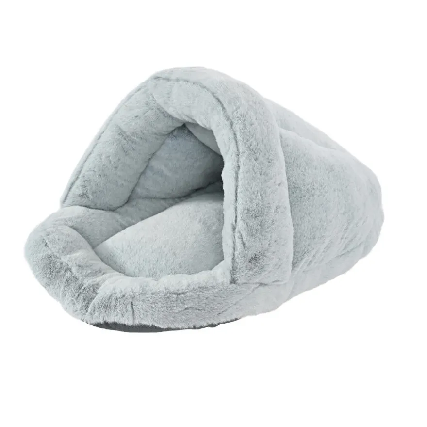 Leeby Cama Sapatilha Cinzenta para gatos