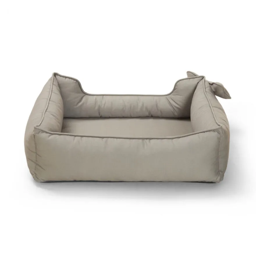 Leeby Cama taupe ortopédica para cães