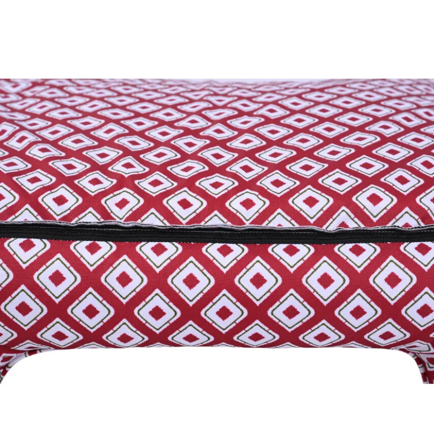 Leeby cama vermelha impermeável para cães