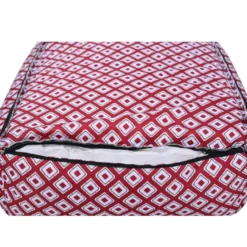 Leeby cama vermelha impermeável para cães