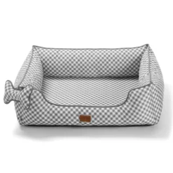 Leeby Cama vichy ortopédica para cães