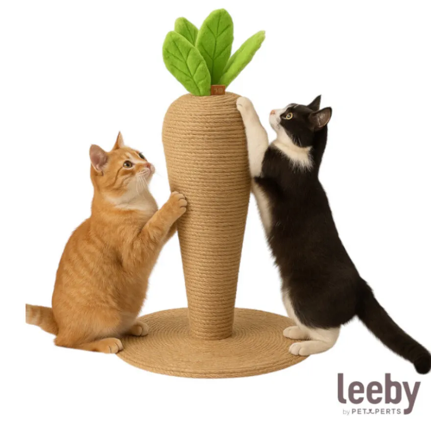 Leeby Carlos Cenoura arranhador de juta para gatos