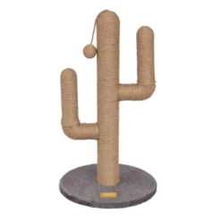 Leeby Carmen Cactus arranhador com brinquedo para gatos