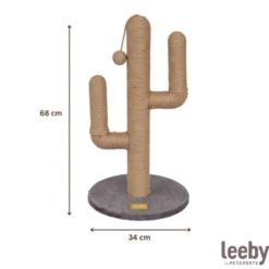 Leeby Carmen Cactus arranhador com brinquedo para gatos