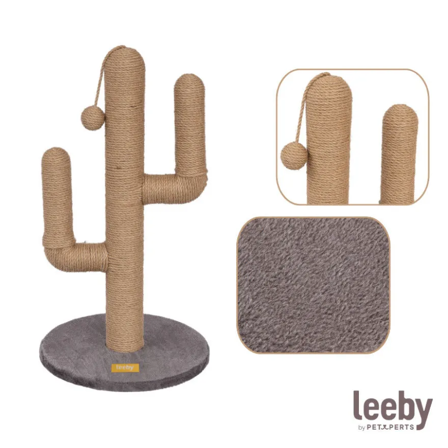 Leeby Carmen Cactus arranhador com brinquedo para gatos