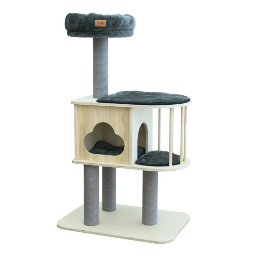 Leeby Cloud Collection torre arranhadora com cama nido para gatos