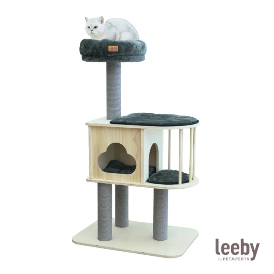 Leeby Cloud Collection torre arranhadora com cama nido para gatos