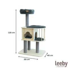 Leeby Cloud Collection torre arranhadora com cama nido para gatos