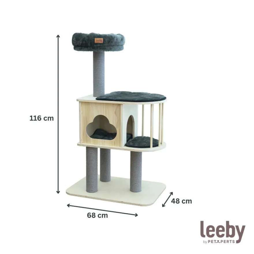 Leeby Cloud Collection torre arranhadora com cama nido para gatos