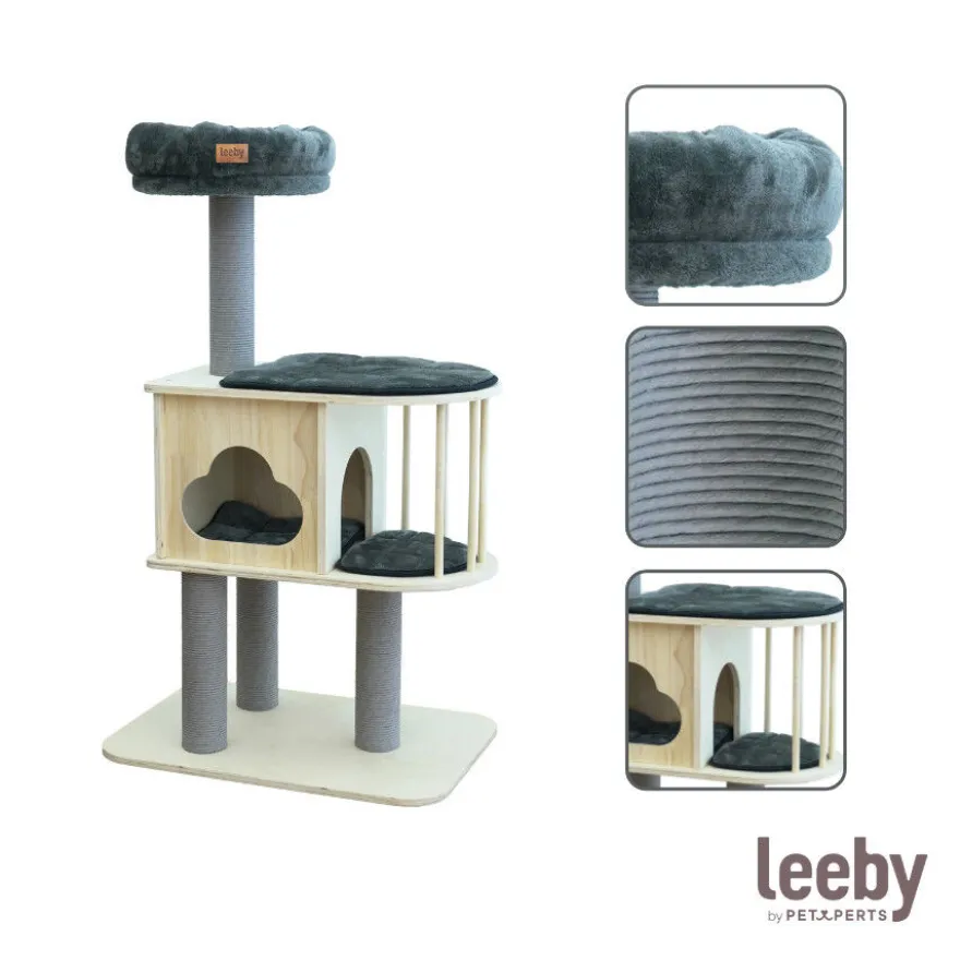 Leeby Cloud Collection torre arranhadora com cama nido para gatos