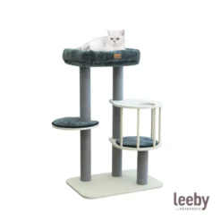 Leeby Cloud Collection torre arranhadora com cama para gatos