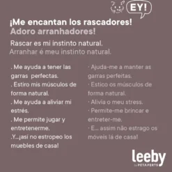 Leeby Cloud Collection torre arranhadora de teto com cama e brinquedo para gatos