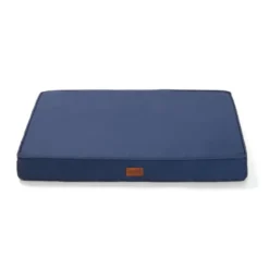 Leeby Colchão azul antiderrapante para cães
