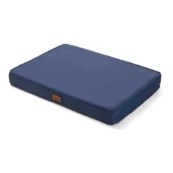 Leeby Colchão azul antiderrapante para cães