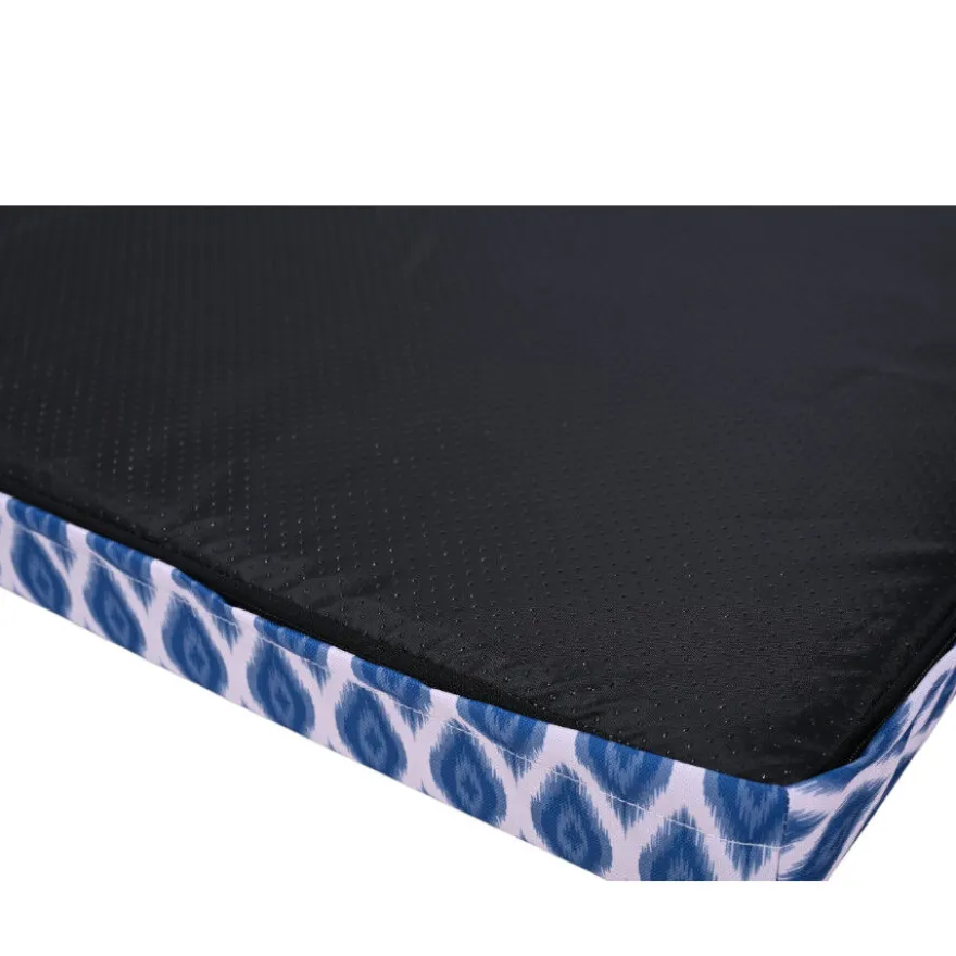 Leeby colchão azul impermeável para cães