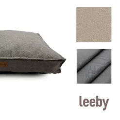 Leeby Colchão com Capa Amovível e Antiderrapante para cães