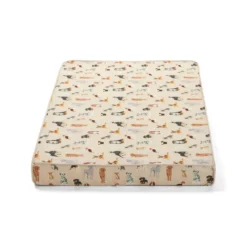 Leeby Colchão estampado antiderrapante para cães