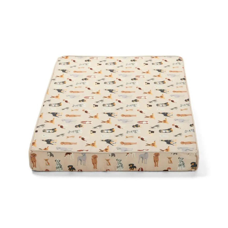 Leeby Colchão estampado antiderrapante para cães
