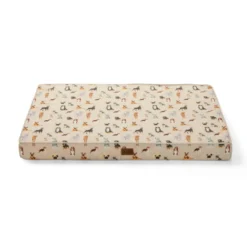 Leeby Colchão estampado antiderrapante para cães