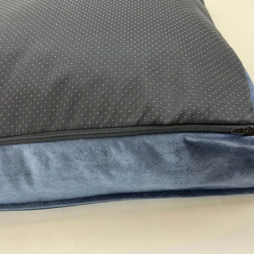 Leeby Colchão Impermeável com Capa Amovível Azul Marinho para cães