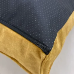 Leeby Colchão Impermeável com Capa Amovível Dourado para cães