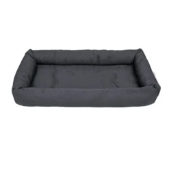 Leeby Colchão Macio Preto para cães