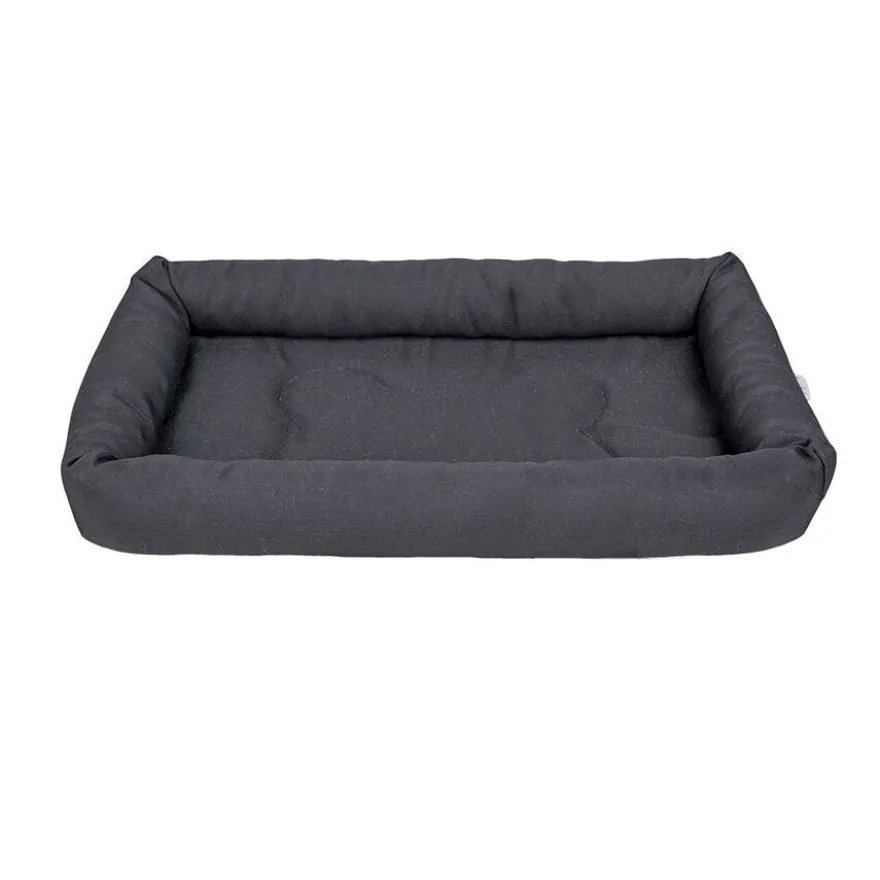 Leeby Colchão Macio Preto para cães