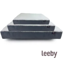 Leeby Colchão Ortopédico Viscoelástico Cinzento para cães