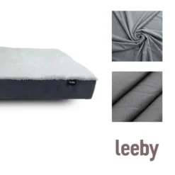 Leeby Colchão Ortopédico Viscoelástico Cinzento para cães