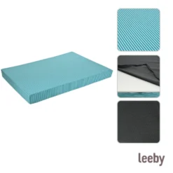 Leeby Colchão riscas finas para cães