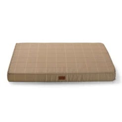 Leeby Colchão tartã antiderrapante para cães