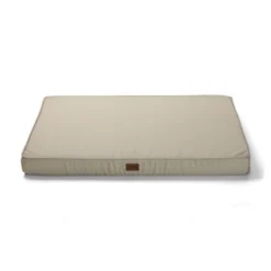 Leeby Colchão taupe antiderrapante para cães