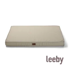 Leeby Colchão taupe antiderrapante para cães