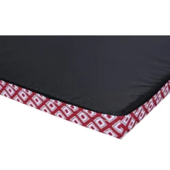 Leeby colchão vermelho impermeável para cães