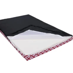Leeby colchão vermelho impermeável para cães