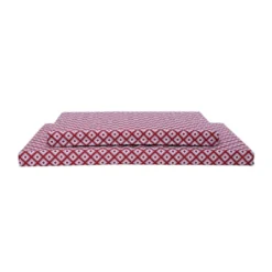 Leeby colchão vermelho impermeável para cães
