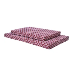 Leeby colchão vermelho impermeável para cães