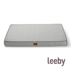 Leeby Colchão vichy antiderrapante para cães