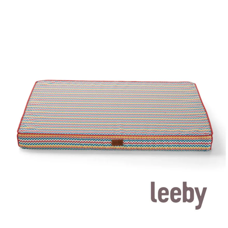 Leeby Colchão zigue-zague antiderrapante para cães