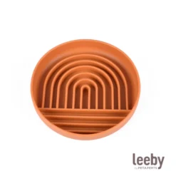 Leeby Comedouro Antivoracidade Laranja para cães